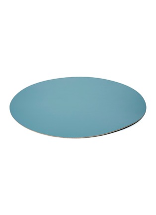 Detail View - Click To Enlarge - THE CONRAN SHOP - Cuero Recycled Leather Round Placemat — Eucalyptus