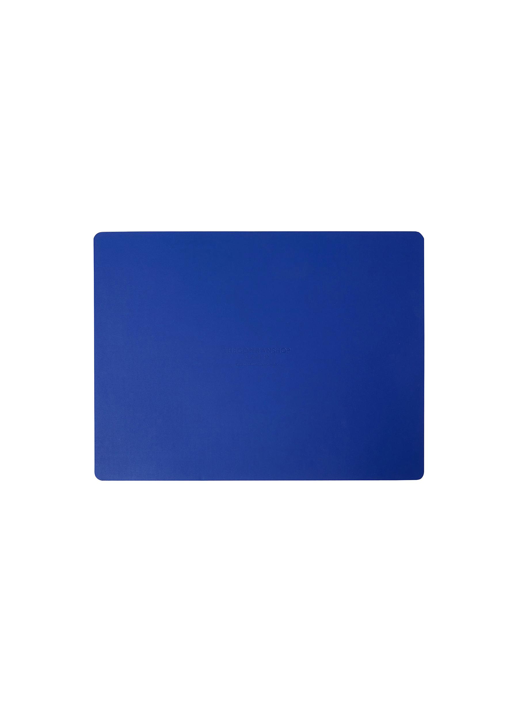 Cuero Recycled Leather Rectangular Placemat - Conran Blue