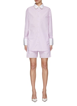 Main View - Click To Enlarge - ATELIER LE DIPLOMATE - Madison Shirt And Shorts Set