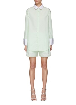 Main View - Click To Enlarge - ATELIER LE DIPLOMATE - Madison Shirt And Shorts Set