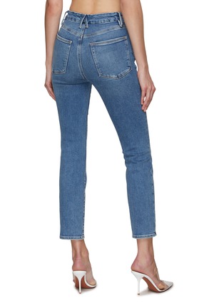 Back View - Click To Enlarge - GOOD AMERICAN - Good Classic Double Waistband Jeans