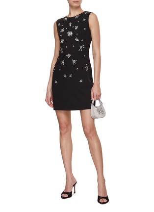 Figure View - Click To Enlarge - MARCHESA NOTTE - Crystal Embellished Mini Dress