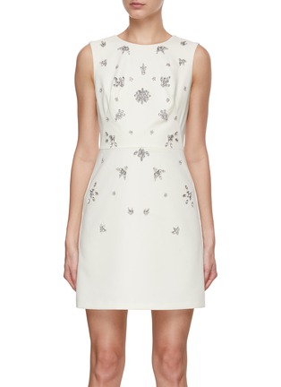 Main View - Click To Enlarge - MARCHESA NOTTE - Crystal Embellished Mini Dress