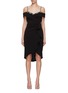 Main View - Click To Enlarge - MARCHESA NOTTE - Floral Embroidered Tulle Off-Shoulder Dress