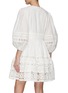 Back View - Click To Enlarge - ZIMMERMANN - Devi Puff Sleeve Mini Dress