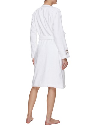 Back View - Click To Enlarge - YVES DELORME - Grimani Embroidered Bath Robe — Size M