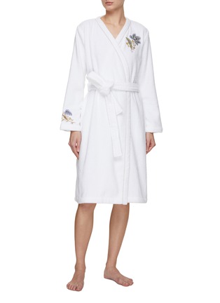  - YVES DELORME - Grimani Embroidered Bath Robe — Size M