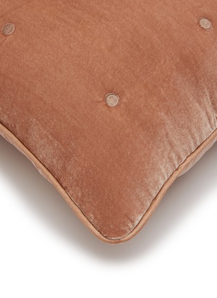 Detail View - Click To Enlarge - YVES DELORME - Cocon Cushion Cover — Sienna