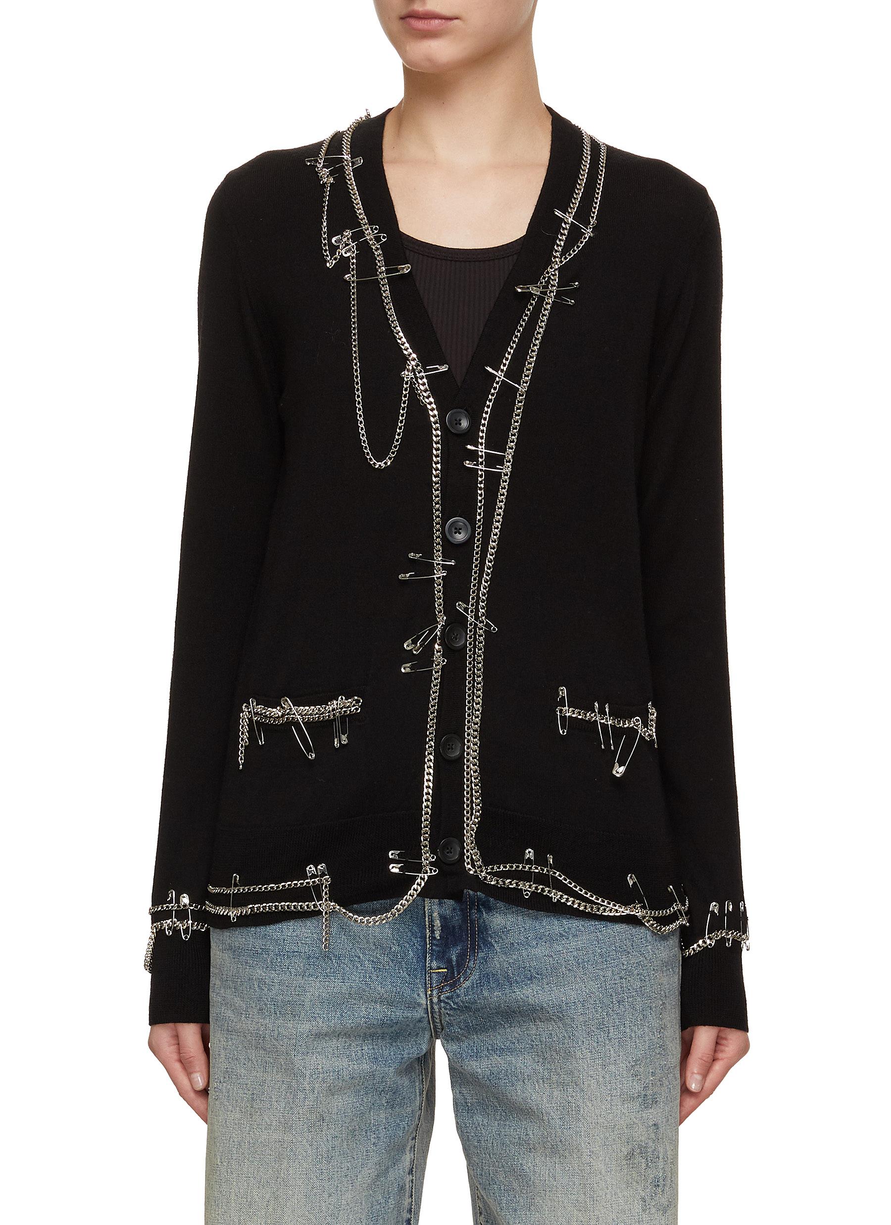 R13 Chain Embellished Cardigan