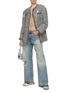 Figure View - Click To Enlarge - R13 - Distressed Cropped Cardigan