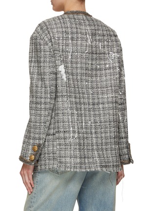 Back View - Click To Enlarge - R13 - Slouch Tweed Jacket