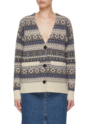 Main View - Click To Enlarge - CO - Fair Isle Knit Cardigan