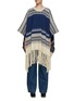 Main View - Click To Enlarge - CO - Fair Isle Fringed Poncho