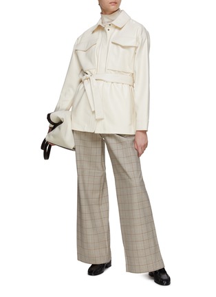 Figure View - Click To Enlarge - CO - Check Wide Leg Pants