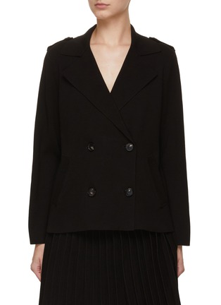 Main View - Click To Enlarge - CO - Notch lapel Double Breasted Knit Jacket
