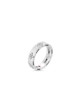 Main View - Click To Enlarge - ROBERTO COIN - ‘Love In Verona’ 18K White Gold Diamond Ruby Ring