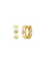 Main View - Click To Enlarge - ROBERTO COIN - ‘Love In Verona’ 18K Gold Diamond Ruby Hoop Earrings