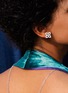 Detail View - Click To Enlarge - ROBERTO COIN - ‘Diamond Princess’ 18K White Gold Diamond Ruby Earrings