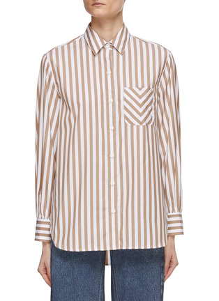 Main View - Click To Enlarge - RAG & BONE - ‘Maxine’ Chest Pocket Long Sleeve Striped Button Up Shirt