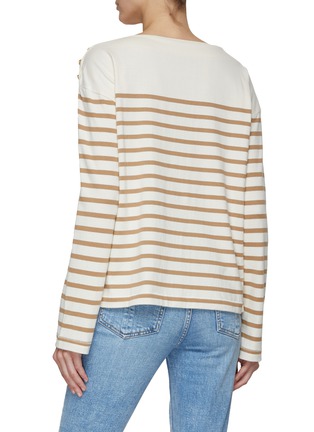 Back View - Click To Enlarge - RAG & BONE - Bardot Striped Long Sleeve T-Shirt