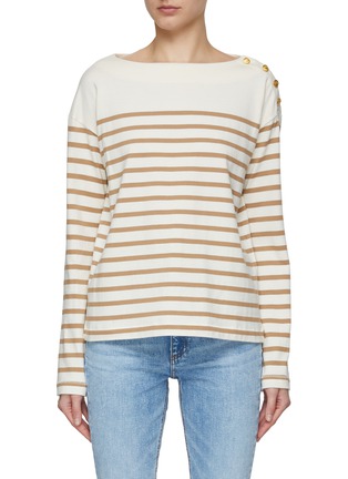 Main View - Click To Enlarge - RAG & BONE - Bardot Striped Long Sleeve T-Shirt