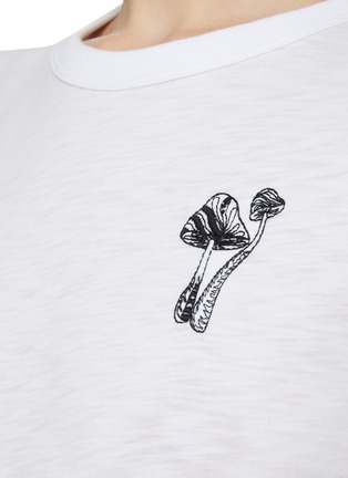  - RAG & BONE - Mushroom Embroidered Cotton T-Shirt