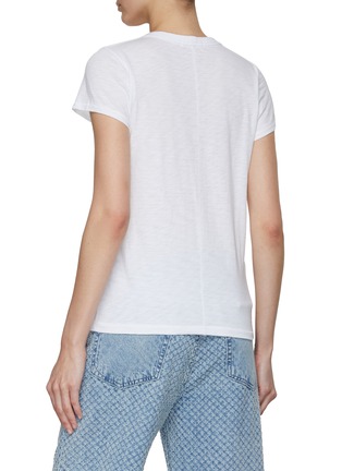 Back View - Click To Enlarge - RAG & BONE - Mushroom Embroidered Cotton T-Shirt