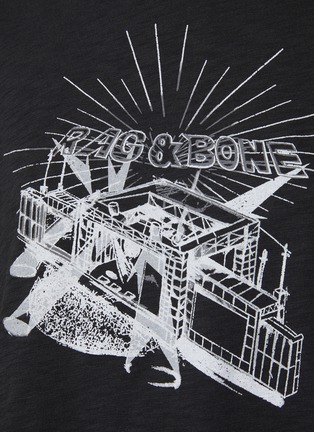  - RAG & BONE - RB Band Print Muscle Cotton T-Shirt