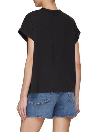 Back View - Click To Enlarge - RAG & BONE - RB Band Print Muscle Cotton T-Shirt