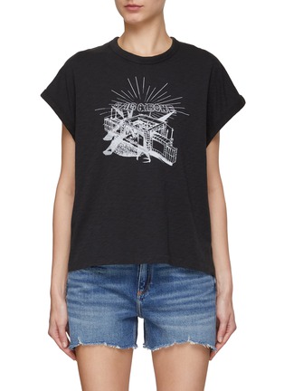 Main View - Click To Enlarge - RAG & BONE - RB Band Print Muscle Cotton T-Shirt