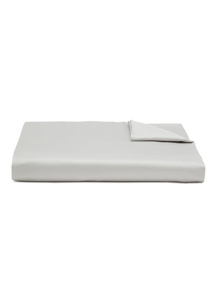Main View - Click To Enlarge - FRETTE - Cotone Super King Size Bottom Flat Sheet — Grey Cliff