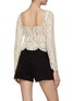 Back View - Click To Enlarge - SELF-PORTRAIT - Lace Ribbon Bow Long Sleeve Top