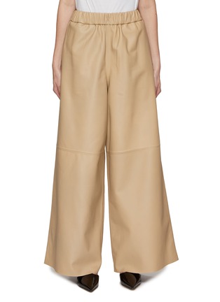 Main View - Click To Enlarge - THE FRANKIE SHOP - Sydney Leather Wide Pants