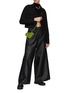 Figure View - Click To Enlarge - THE FRANKIE SHOP - Sydney Leather Wide Pants