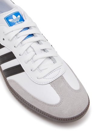 Detail View - Click To Enlarge - ADIDAS - ‘Samba OG’ Low Top Gum Sole Leather Sneakers