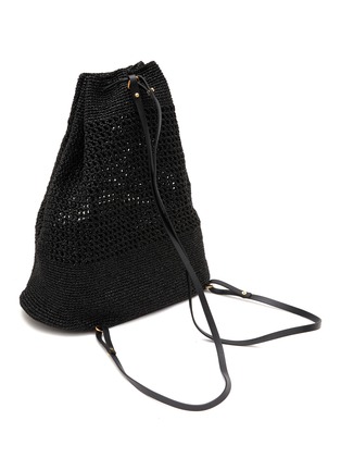 Detail View - Click To Enlarge - MIZELE - Safari Crocheted Lurex Backpack