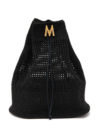 Main View - Click To Enlarge - MIZELE - Safari Crocheted Lurex Backpack