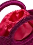 Detail View - Click To Enlarge - MIZELE - Small Fishnet Crocheted Lurex Tote Bag
