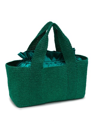 Detail View - Click To Enlarge - MIZELE - Large Mizele Crocheted Lurex Tote Bag