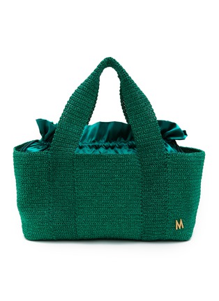 Main View - Click To Enlarge - MIZELE - Large Mizele Crocheted Lurex Tote Bag