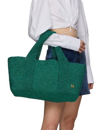 Figure View - Click To Enlarge - MIZELE - Large Mizele Crocheted Lurex Tote Bag