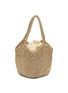 Main View - Click To Enlarge - MIZELE - Extra Small Carré Crocheted Lurex Bucket Bag