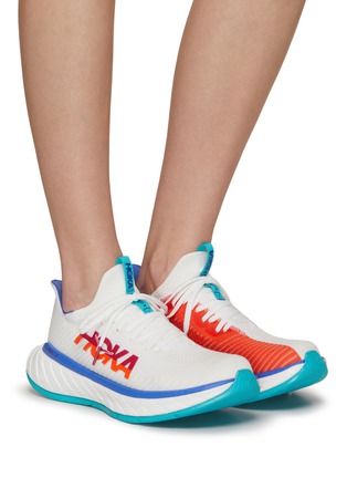 Figure View - Click To Enlarge - HOKA - ‘Carbon X 3’ Low Top Lace Up Sneakers