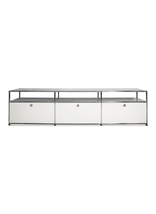 Main View - Click To Enlarge - USM - 3-Door TV Cabinet — White