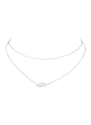 Main View - Click To Enlarge - REPOSSI - ‘Serti Sur Vide’ 18K White Gold Diamond Necklace