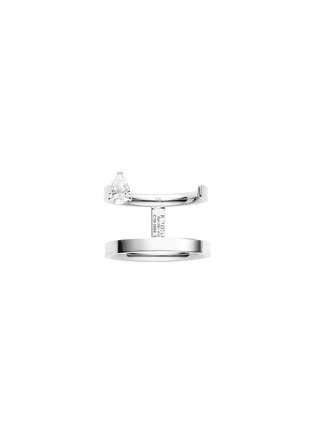 Main View - Click To Enlarge - REPOSSI - ‘Serti Sur Vide’ 18K White Gold Diamond Ring