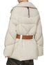 Back View - Click To Enlarge - KHRISJOY - New Iconic Belted Knit Puffer Jacket