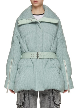 Main View - Click To Enlarge - KHRISJOY - New Iconic Belted Knit Puffer Jacket