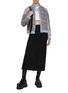 Figure View - Click To Enlarge - KHRISJOY - Padded Tweed Biker Jacket