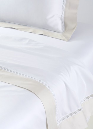 Detail View - Click To Enlarge - YVES DELORME - Walton Super King Size Bedding Set — Sienna